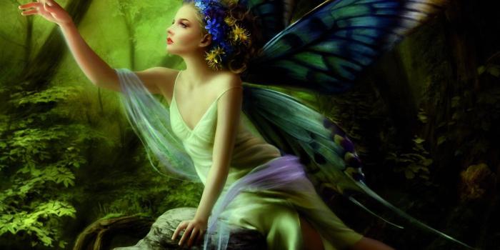 1920x1200 fairy, butterfly - HD wallpaper desktop backgrounds