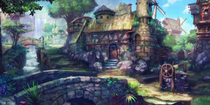 1332x850 Wallpaper Fairy, Painting, Wood, Forest, Nature, Middle Age