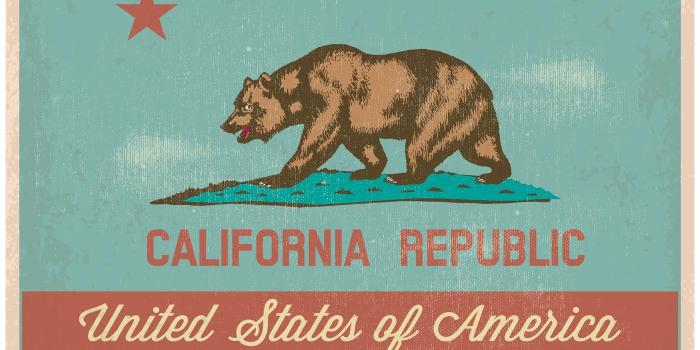 1400x980 Vintage Style California Flag - Download Free Vectors, Clipart