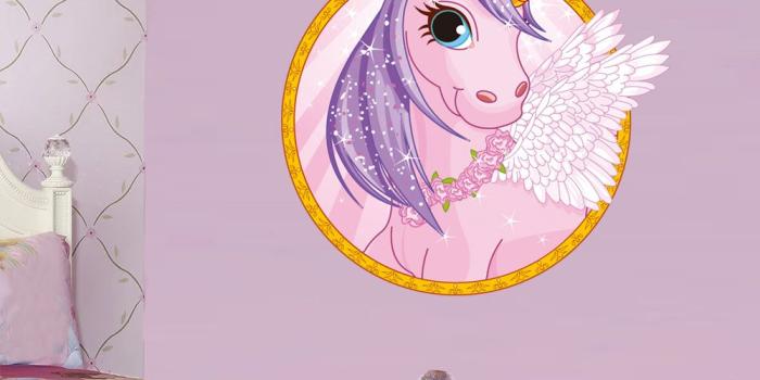 1000x1000 Cute Cartoon Unicorn Wall Stickers Colorful Animals Horse Wall