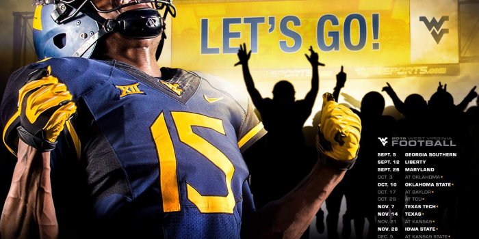 1600x1200 2019 WVU Football Schedule Wallpapers