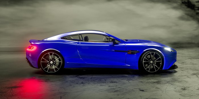 3840x2160 Blue aston martin vanquish HD wallpaper download