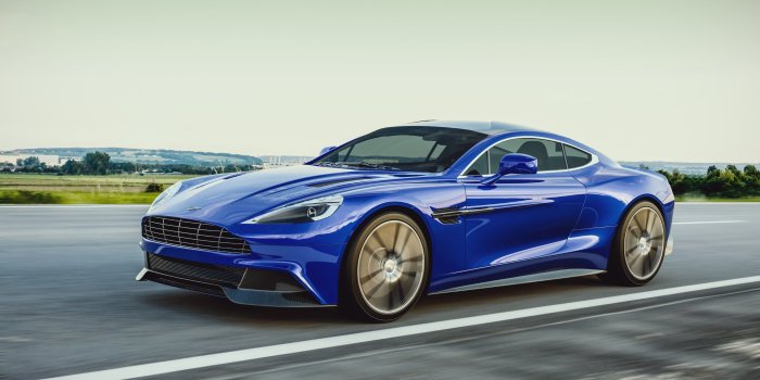 3840x2160 Blue coupe, car, Aston Martin, blue cars, Aston Martin Vanquish HD