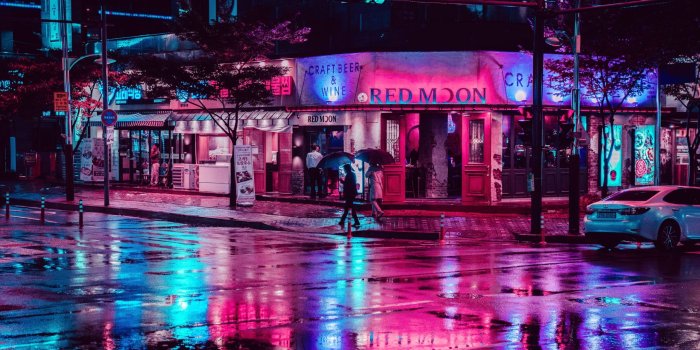 2158x1440 photography #city city lights #street #night neon lights #urban