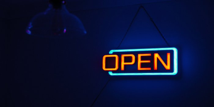 4104x2736 Open, Neon sign, Neon light, Dark, 4K, HD wallpaper | Wallpaperbetter