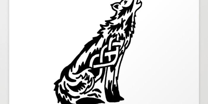 1500x1500 Celtic Wolf Art Print by imphavokimpressions | Society6