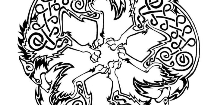 900x985 29 Wolf Tattoos Clipart celtic Free Clip Art stock illustrations