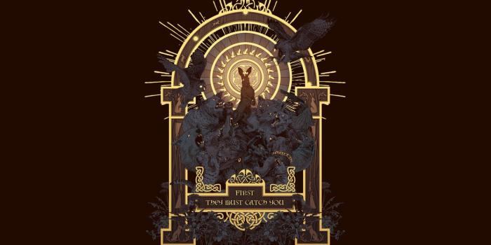 1332x850 Wallpaper Dog, Owl, Cat, Rabbit, Fox, Eagle, Wolf, Fox, Fantasy