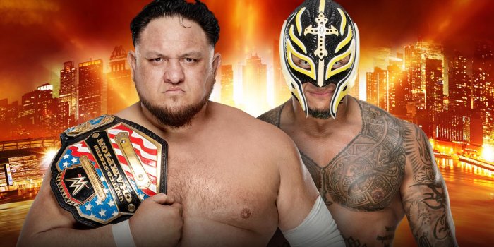 1600x900 Rey Mysterio And Samoa Joe Battle At Wwe 'wrestlemania
