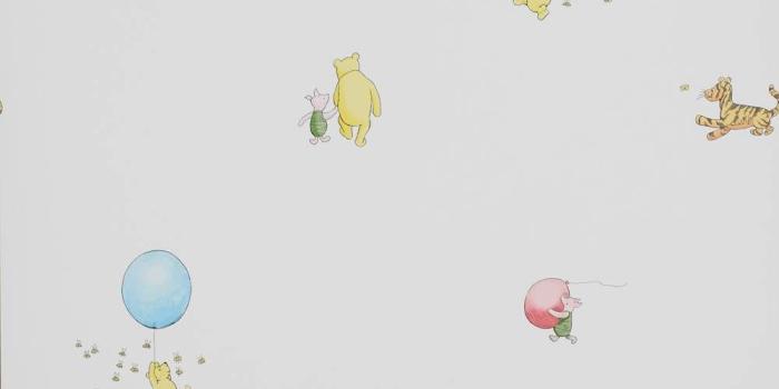 1000x1000 Winnie Balloon Wallpaper, multi - Cowtan & Tout Design Library