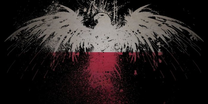 1244x700 Eagles flags Polish Poland artwork White Eagle wallpaper