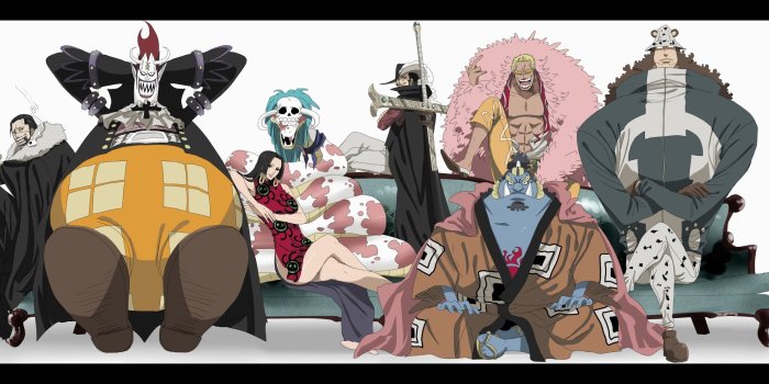 2424x1112 one piece boa hancock crocodile gecko moria donquixote doflamingo
