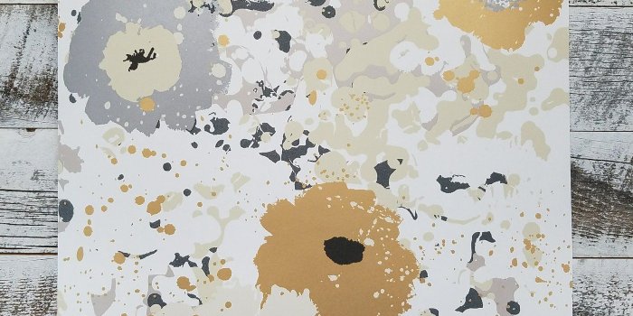 1400x1400 York Spontaneity Metallic Gold Silver Floral Wallpaper | CE4011