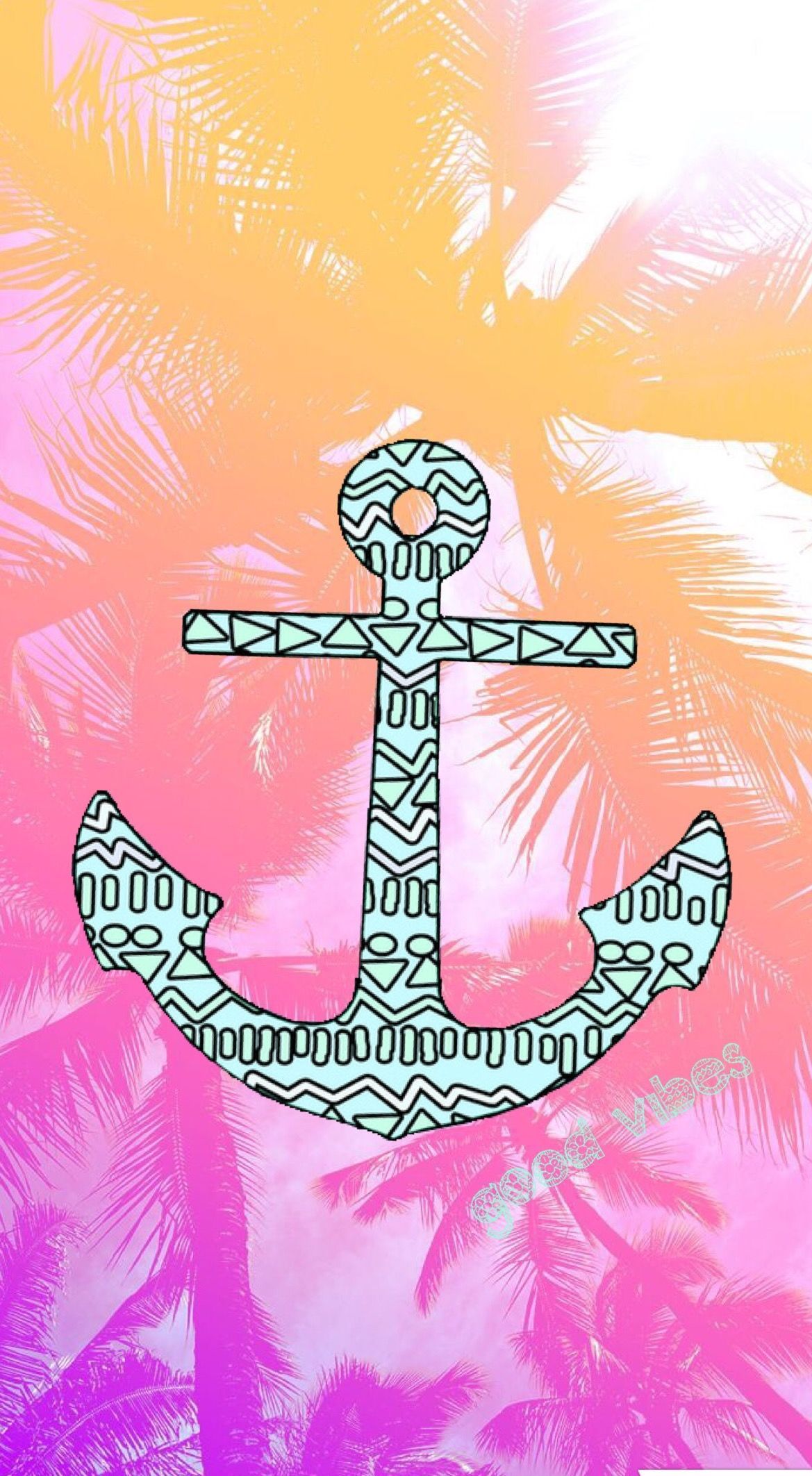 1169x2125 Cute anchor lockscreen by me (With images) | Nautical wallpaper