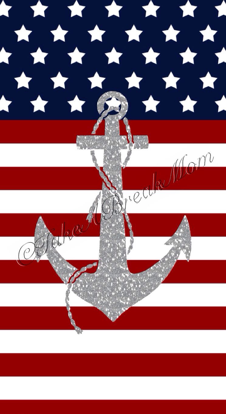 744x1362 Cute Anchor Wallpapers - American Flag Anchor, Hd Wallpapers