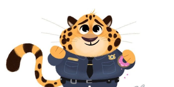 1024x1024 Officer Clawhauser - Disney's Zootopia fan Art (39231096) - Fanpop