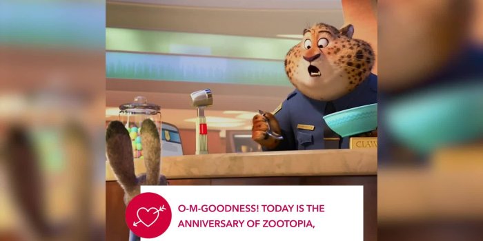 1920x1080 Zootopia | This Day in Disney History by Oh My Disney | Disney Video