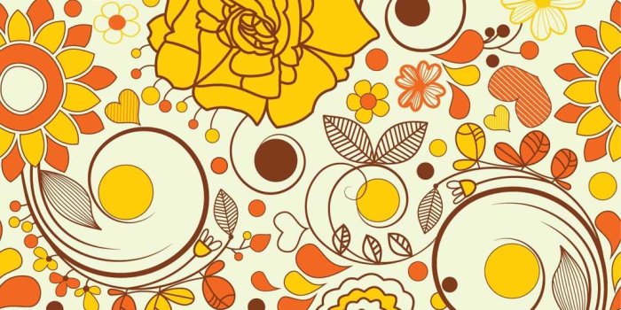 1024x1024 Autumn Flowers Wallpaper Vector Art & Graphics
