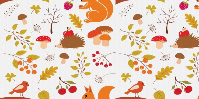 1500x1500 Amazon.com: Ambesonne Forest Fabric by The Yard, Autumn Floral