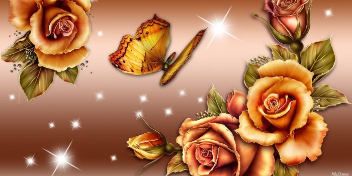 1920x1080 Rose And Butterfly Wallpaper , (57+) Pictures