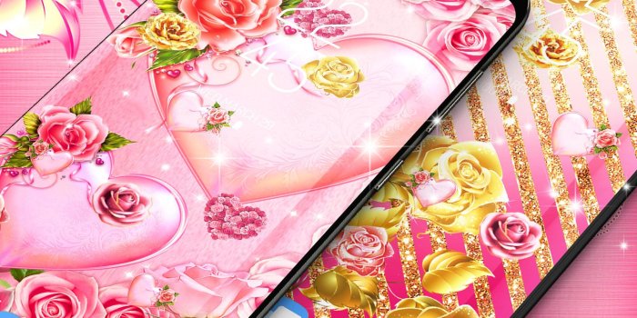 2000x2200 Pink rose gold live wallpaper for Android - APK Download
