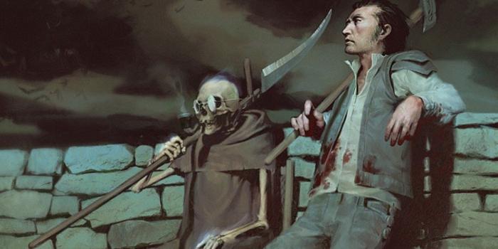 1920x1440 illustration, Skull, Magic, Horror, Scythe, Medieval, Moonlight