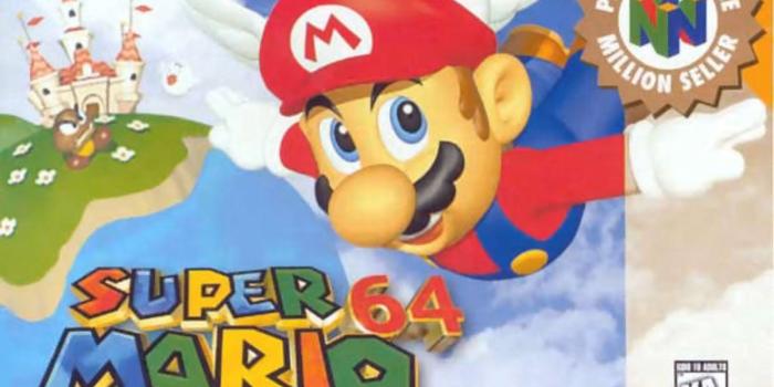 1200x830 N64 Super Mario 64 Front Cover Of Box Artwork Players - Super