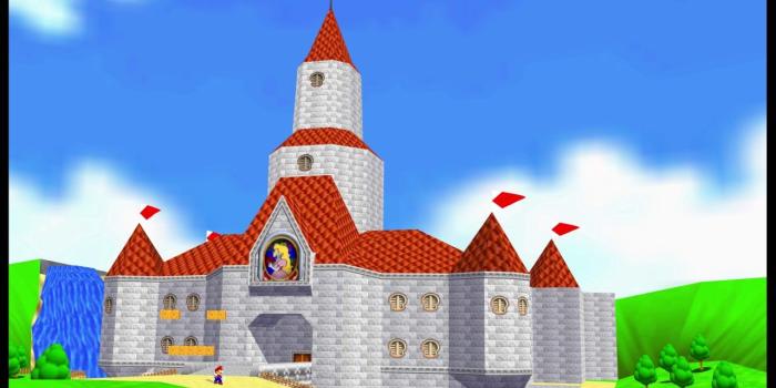 1280x720 VGW: Super Mario 64 Castle 4K Video Wallpaper