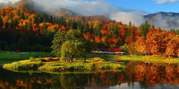 1920x1200 Autumn Mountains Wallpaper Hd (#378196) - HD Wallpaper