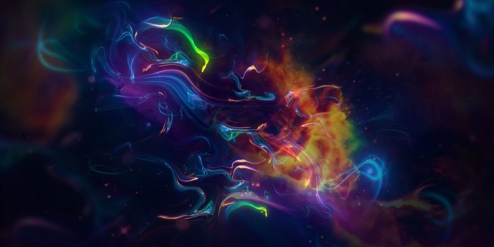 2880x1800 Wallpaper Smoke, Colorful, Space, Nebula, Digital art, 4K