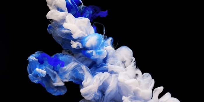 910x970 HD wallpaper: white and blue smoke 3D wallpaper, art, liquid, ink