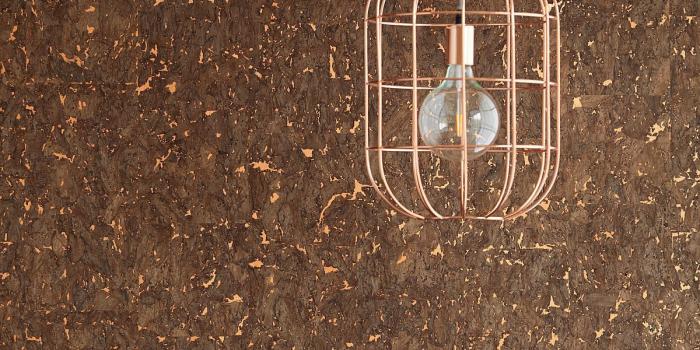 1200x1202 paper-backing wallpaper cork copper dark brown Eijffinger 389516