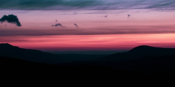 1440x2560 Download Sunset, dark, hills, silhouette, nature wallpaper