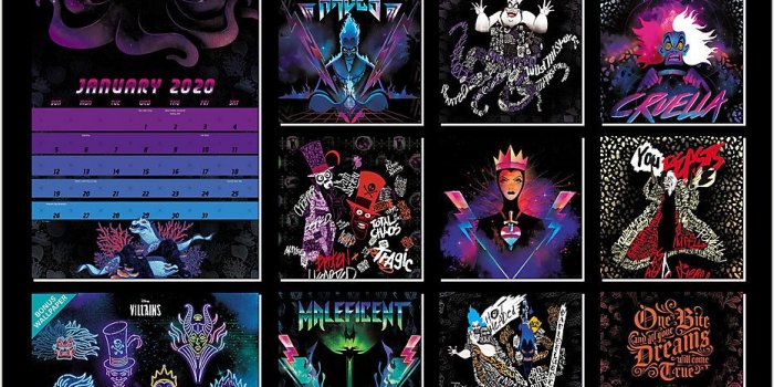 932x932 Disney Villains 12x12 Monthly Wall Calendar | DDW135 | Mead