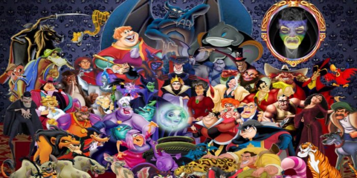 2000x1200 Disney Villains Wallpaper Mural | Marmalade Art