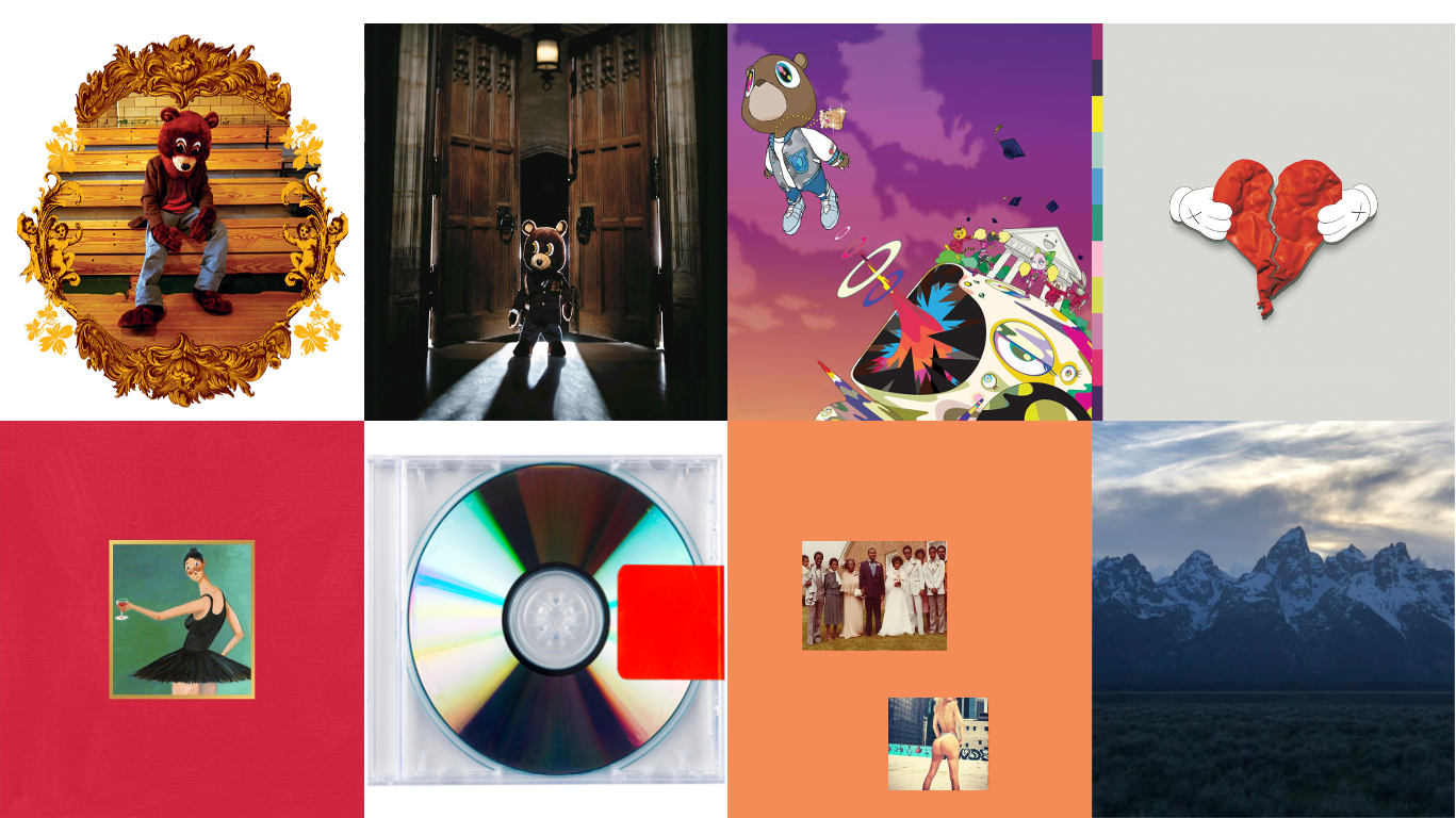 1367x768 Made a Kanye West Wallpaper for my school laptop [1366x768