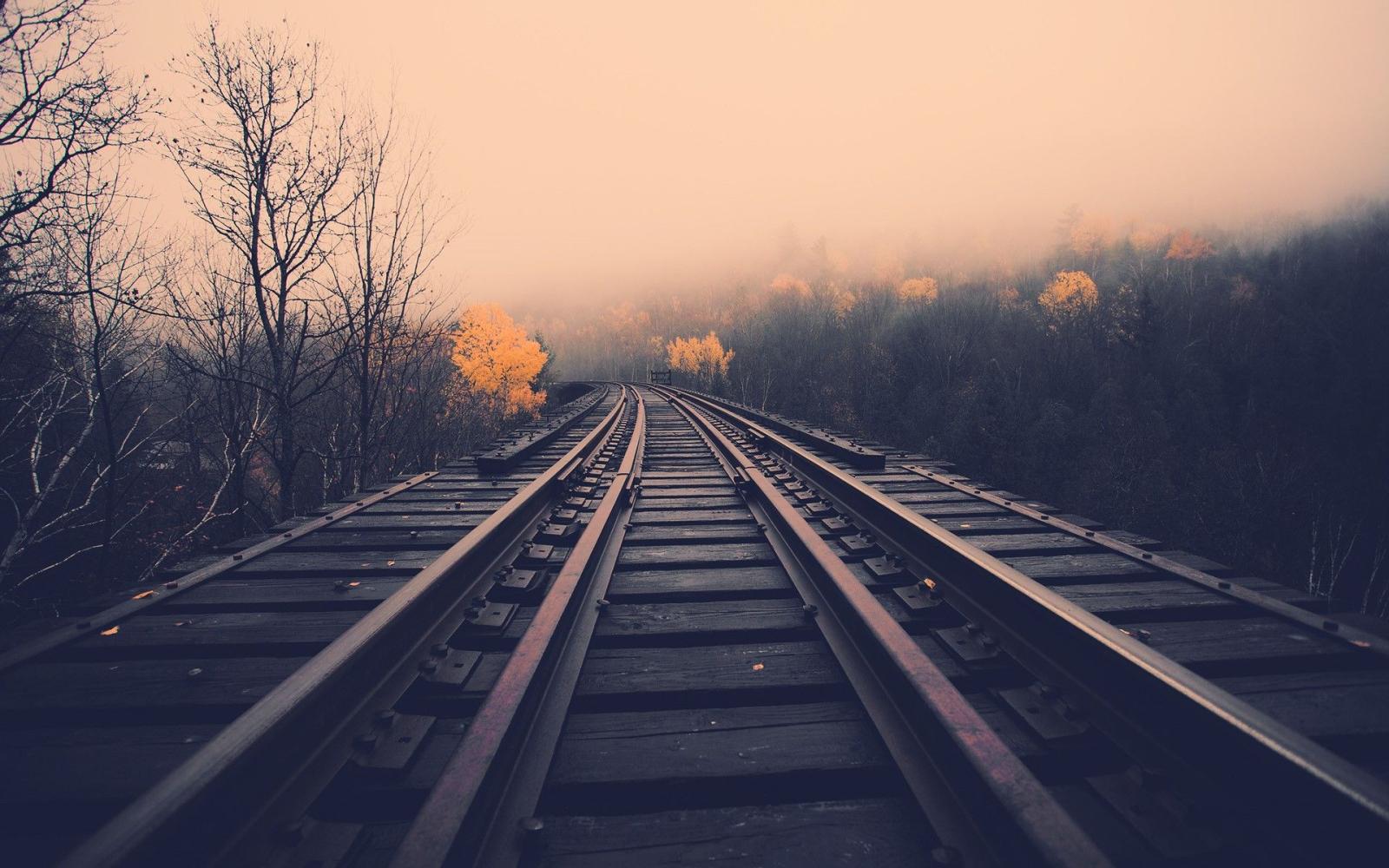1920x1200 Railroad Tracks Landscape Wallpapers - HD Wallpapers