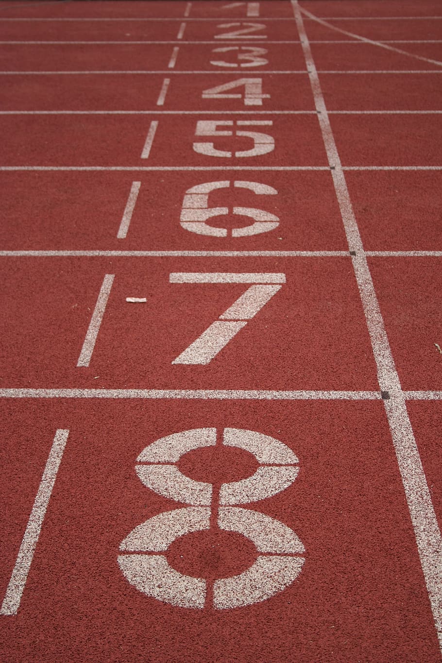 910x1365 HD wallpaper: track & field starting line, running, sport, numbers