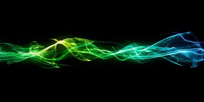 1440x900 Blue and green wave wallpaper, black, smoke HD wallpaper