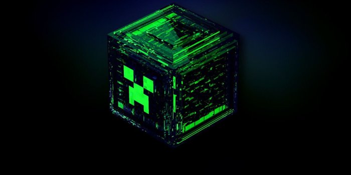 1332x850 Wallpaper the explosion, blue, green, grey, black, the game, cube