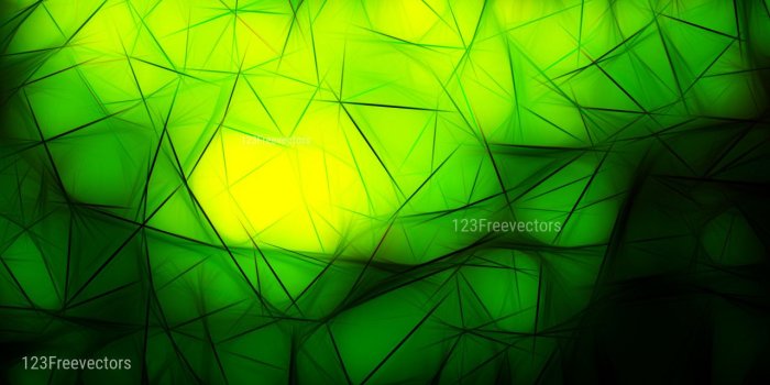 1280x720 Abstract Black Green and Yellow Fractal Wallpaper Image