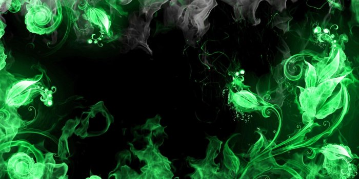 3840x2160 Preview Blue Smoke Wallpaper - Green And Black Smoke (#193958