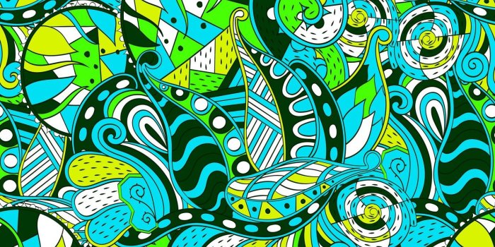 1332x850 Wallpaper yellow, background, blue, pattern, black, texture, green