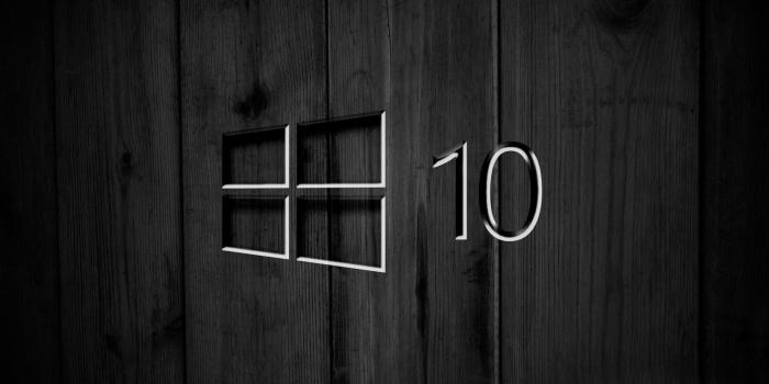 1920x1080 Windows 10 on black wooden panels [4] wallpaper - Computer