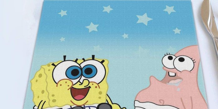 1200x1200 Amazon.com: LIUYAN Placemats Set of 4 - Spongebob-Squarepants-Baby