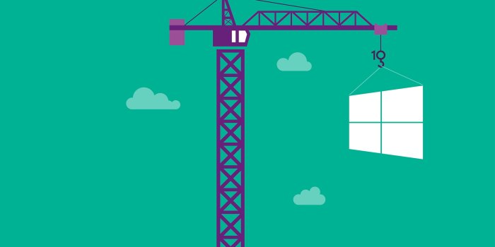 2400x3840 Purple crane illustration, Windows 10, Microsoft Windows