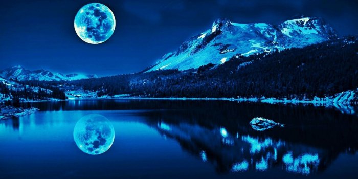 1680x1050 Free download Super Moon Blue Wallpaper Wallsevcom Download HD