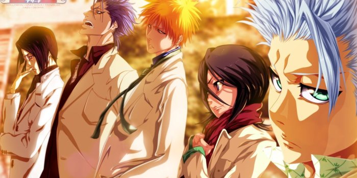 1664x936 Athah Anime Bleach Rukia Kuchiki Ichigo Kurosaki Tōshirō Hitsugaya