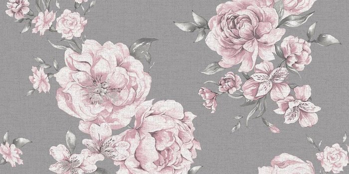 1000x1000 Holden Decor Peony Floral Pink Dark Grey Wallpaper 12830 - Feature