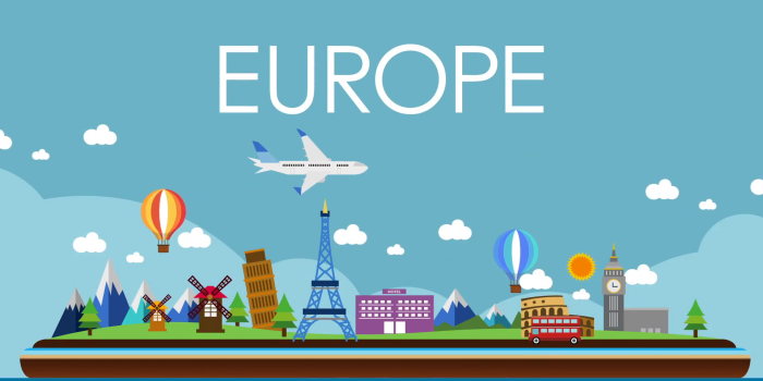 1920x1080 world-map-europe-travel-tour-illustration-animation